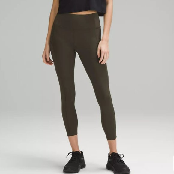 lululemon athletica Pants - lululemon | Fast and Free High-Rise Tight 25" | Dark Olive | Size 10